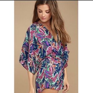 Lulu's Hypnotized Purple Print Romper